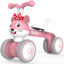 YGJT Baby Balance Bike for 1 + Year Old Boy and Girl, Indoor Outdoor Non-Pedal Baby Walker Toys for 10-36 Months Toddlers, Silent Wheels, 1st Birthday Gift, Kids First Bike Pink Mouse by TinyTreasures Baby Boutique