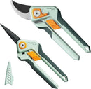 PrunePro Pruning Shears Gardening Scissors Set Professional Hand Pruner Sharp Stainless Steel Blade Garden Scissors Plant Flower Garden Clipper by GreenHaven Gardens