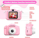 Upgrade Unicorn Kids Camera, Christmas Birthday Gifts for Girls Boys Age 3-12, 1080P HD Selfie Digital Video Camera for Toddlers, Cute Portable Little Girls Boys Gifts Toys for 3 4 5 6 7 8 9 Years Old by TinyTreasures Baby Boutique