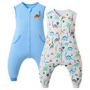 Baby Toddler Sleep Sack with Feet 2.5 TOG Winter, Wearable Blanket with Legs, Toddler Sleeping Sack Long Sleeve (Dinosaur, 12M-2T) by TinyTreasures Baby Boutique