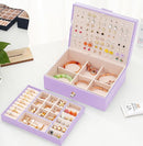 Girls Jewelry Box Earring Holder Organizer for Girls Earring Organizer Teen Jewelry Box Organizer for Girls Purple jewelry Boxes for Earrings Necklaces Rings Stud Earrings Box Organizers Teens by TinyTreasures Baby Boutique