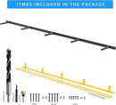 69'' Heavy-Duty Floating Shelf Bracket, Hidden Shelf Bracket for Fireplace and Shelves, if Installed on Studs, max-Load of 210 pounds, Hidden Bracket 69 inches, (with Premium Build kit) by CozyNest Decor