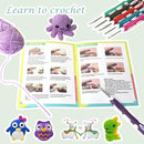 Yarniss Crochet Kits with Case, Beginner Crochet Set Includes 1050 Yards Crochet Yarn & 12 Size Ergonomic Crochet Hooks by TinyTreasures Baby Boutique