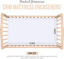 Utopia Bedding Zippered Mattress Encasement Crib, 100% Waterproof Bed Bug and Dust Mite Proof Mattress Protector, Absorbent Six-Sided Mattress Cover by TinyTreasures Baby Boutique