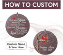 Personalized Sympathy Wind Chimes, Cardinal Wind Chime, in Memory for Loss of Loved Dad/Mom/Ones, Metal Memorial Sympathy Gifts, 36inch Deep Tone Wind Chime, in Loving Memory by CozyNest Decor