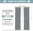 ChrisDowa Room Darkening Curtains 80 Inches Long 2 Panels Set for Living Room, Grommet Thermal Insulated Blackout Curtains for Bedroom (Pink, 52 x 80 Inch) by CozyNest Decor