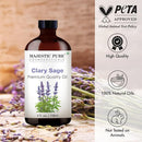 Majestic Pure Clary Sage Essential Oil with Glass Dropper - Huge 4 Fl Oz - 100% Pure and Natural Clary Sage Oil - Premium Grade Essential Oils for Diffuser, Aromatherapy, Soap and Candle Making by CozyNest Decor