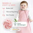 HAPIU Unisex Rayon Made from Bamboo Baby Sleep Sack TOG 1.0, 2-Way Zipper YKK, Wearable Blanket Baby by TinyTreasures Baby Boutique