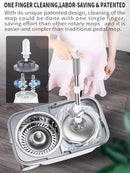 Spin Mop Bucket Deluxe 360 Spinning Floor Cleaning System with 6 Microfiber Replacement Head Refills,62" Extended Handle,4X Wheel for Home Cleaning by CozyNest Decor