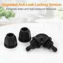 1/4 Inch Drip Irrigation Elbow Fittings, 25 Pieces 1/4'' Drip Line Barbed Locked Elbow Connectors for 1/4 Inch Irrigation Tubing Anti-leak 90 Degree Elbow for Garden Drip Sprinkler Systems by GreenHaven Gardens
