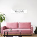 Be Still And Know That I Am God: Christian Bible Verse Wall Art Framed Scripture Sign Farmhouse Entryway Wall Hanging Plaque Religious Decor For Living Room Bedroom 12"X40" by CozyNest Decor