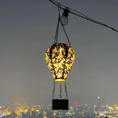 Butterfly Decor Hot Air Balloon Solar Lantern – Outdoor Decorative Hanging Light for Garden Yard Patio Porch Lawn and Pathway – Unique Housewarming, Birthday Gift for Women Mom Grandma by GreenHaven Gardens