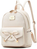 I IHAYNER Girls Bowknot Cute Leather Backpack Mini Backpack Purse for Women by TinyTreasures Baby Boutique