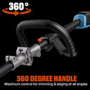 SENIX String Trimmer Cordless, X6 60V Max* 16-Inch Weed Wacker & Edger, Brushless, Variable Speed, Aluminum Shaft, Bump Feed, 3.0 Ah Lithium-ion Battery and Charger Included (GTX6-M) by GreenHaven Gardens