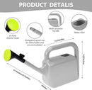 Outdoor Watering Can for Plants Indoor Watering Can for Houseplants 3/4 Gallon 3L (Grey) by GreenHaven Gardens