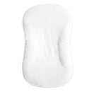 Hooyax Muslin Baby Lounger Cover Soft Organic Cotton Slipcover Fits Newborn Lounger for Baby Boys and Girls (White) by TinyTreasures Baby Boutique