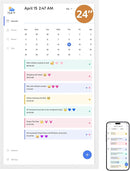 Dragon Touch 24 inch Digital Calendar Chore Chart – Interactive Touchscreen, Smart Family Planner, Hearth Display Desk Digital Calendar Seamless Scheduling by TinyTreasures Baby Boutique