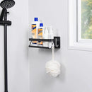 Spice Rack for Rrefrigerator Kitchen Home Organization and Storage Adhesive Rack (2 Pack,Black) by CozyNest Decor