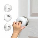 6 Pack Door Knob Safety Covers for Kids, Child Proof Door Knob Covers, Door Handle Baby Proof, Child Locks for Door, Easy to Install, White by TinyTreasures Baby Boutique