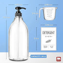 GMISUN Laundry Detergent Soap Dispenser, Liquid Laundry Detergent Dispenser, Container for Farmhouse Laundry Room Decor, Organizer for Liquid DetergentSoftenerBleach Storage Bottle(67 Oz Set of 3) by CozyNest Decor