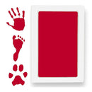 Extra Large Clean Touch Ink Pad for Baby Handprints and Footprints – Inkless Infant Hand & Foot Stamp – Safe for Babies, Doesn’t Touch Skin – Perfect Family Memory or Gift by Tiny Gifts, Red by TinyTreasures Baby Boutique
