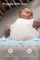 TotAha Sleep Sack 6-12-15 Months 3-Pack, Stretchy Sleepsacks, Buttery Soft, Swaddle Transition Sleeping Bag, 2-Way Safe Zippers, Silky Comfort Baby Wearable Blanket for girl boy 0.5 TOG by TinyTreasures Baby Boutique