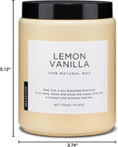 M&SENSE Candles Lemon Vanilla Scented, 19.4oz 110 Hours Long Lasting for Home 2 Wick Natural Soy Wax Non Toxic Candles in Glass Jar, Stress Relief Gifts for Women and Men by CozyNest Decor