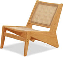 Rattan Accent Chair for Living Room, Mid Century Side Chair, Comfy Bamboo Chairs for Bedroom Reading Room, Wood by CozyNest Decor