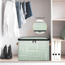 Custom Storage Basket with Name, Personalized Storage Bins with Zipper Lid, Foldable Fabric Storage Box Large capacity with Handle Green by TinyTreasures Baby Boutique