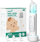 GROWNSY Nasal Aspirator for Baby, Upgraded 5 Suction Levels Baby Nose Sucker, IPX7 Waterproof Electric Nose Suction for Baby, Booger Sucker for Toddlers with Automatic Cleaning &Music &Light Functions by TinyTreasures Baby Boutique