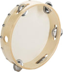 Tosnail 8" Wood Handheld Tambourine - Single Row 5 Pairs Jingles by TinyTreasures Baby Boutique