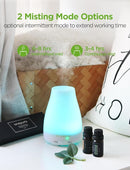 InnoGear Essential Oil Diffuser with Oils, 100ml Aromatherapy Diffuser with 6 Essential Oils Set, Aroma Cool Mist Humidifier Gift Set, White by TinyTreasures Baby Boutique