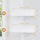Magnetic Spice Rack for Refrigerator, Kitchen Organizer and Storage Shelf, White (4 Pack)… by CozyNest Decor