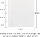 Spbapr Photo Album Self Adhesive Scrapbook Refill Pages for 11x10.6inch Photo Album by TinyTreasures Baby Boutique