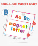 Gamenote Classroom Magnetic Alphabet Letters Kit 238 Pcs with Double - Side Magnet Board - Foam Alphabet Letters for Preschool Kids Toddler Spelling and Learning Colorful ABC Education Fridge Magnets by TinyTreasures Baby Boutique