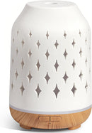 InnoGear Aromatherapy Diffuser, 150ml Ceramic Diffuser Ultrasonic Humidifier Cool Mist Essential Oil Diffusers for Home Air Diffuser with 2 Mist Modes Waterless Auto Off, White by TinyTreasures Baby Boutique