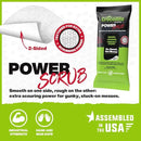 Crocodile Cloth PowerSCRUB Cleaning Wipes – 10 (15" x 10") Dual-Surface Cloths, Heavy-Duty, Moist, Absorbent, & Disposable - Safe on Skin & Multiple Surfaces by CozyNest Decor