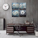 RUISHI Canvas Wall Art For Bathroom Abstract Dandelion Painting for Living Room Girls Bedroom Modern Abstract Flower Prints Artwork Home Office Decoration 12L x 12W by CozyNest Decor