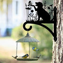Peacoblue Iron Plant Hangers Holder for Outdoor Indoor Hanging Plants Fern Pots, Lantern, Bird Feeder, Wind Chimes, 12”x14” Dog Weather Resistant Metal Wall Brackets Hooks for Porch, Garden, Home(Dog) by GreenHaven Gardens