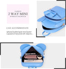 KL928 Girls Bowknot Polka Dot Cute Mini Backpack Small Daypacks Convertible Shoulder Bag Purse for Women by TinyTreasures Baby Boutique