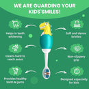 Kids Manual Toothbrush, Extra Soft Bristle With 10000 Bristles for Toddlers, Travel Design for Delicate Teeth & Gums, Children 2-7 Years (Light Green) by TinyTreasures Baby Boutique