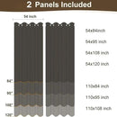 HolidayIdeas 2 Panels Linen Outdoor Curtains for Patio Waterproof Taupe Curtains 54"x 95"-Outside Curtains Weatherproof, Privacy, Textured for Pergola, Porch, Cabana, Gazebo by CozyNest Decor