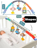 Pau1Hami1ton Baby Stroller Arch Toys, Car Seat Toys,Bouncer Toy Bar/Mobile for Bassinet,Adjustable Baby Hanging Toys Fit for Crib Bed,Stroller,Car Seat Gifts.S-19(Zebra) by TinyTreasures Baby Boutique