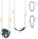 AGPTEK Toddler Swing Heavy Duty Bucket With Adjustable Rope - Cute Shape, 250 LB and 150 LB Capacity - Green by TinyTreasures Baby Boutique