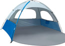 NXONE Beach Tent Sun Shade Shelter for 3/4/6 Person Person with UV Protection, Extended Floor, 3 Mesh Roll Up Windows & 8.0/8.5mm Fiberglass Rods丨Carry Bag Included by TinyTreasures Baby Boutique