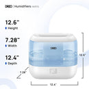Dreo Humidifiers for Bedroom, Top Fill 4L Smart Cool Mist Humidifier with Oil Diffuser, Cartridge, Nightlight, 36H Runtime, Quiet Ultrasonic Humidifiers for Home, Baby Nursery, Plants, Office, HM311S by TinyTreasures Baby Boutique