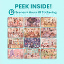 Fashion Sticker Book Activity for Kids, All The Different Rooms by Cupkin, Toddler Airplane Travel Essentials, 500+ Stickers for Kids 12 Scenes + Coloring Book Pages, Child's Gift, Crafts Ages 2-8 by TinyTreasures Baby Boutique
