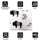 Buffalo Car seat Canopy for Babies, Car Seat Cover for Boys Girls, CarSeat Canopies for Newborn, Multiuse - Nursing Breastfeeding Covers, Shopping Cart/High Chair/Stroller Covers, Soft Breathable by TinyTreasures Baby Boutique