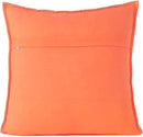 Eyes of India Embroidered Decorative Boho Throw Pillow Cover with Mirrors, Handmade Bohemian Accent Cushion Case for Sofa Couch Bedroom Living Room (Orange, 24" x 24") by CozyNest Decor