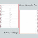 Daily Planner Undated - A4 To Do List Notebook Hourly Schedules, Spiral Appointment Planner for Women and Men,PVC Hardcover, Inner Pocket, Elastic Closure, 8.5" x 11", Pink by TinyTreasures Baby Boutique